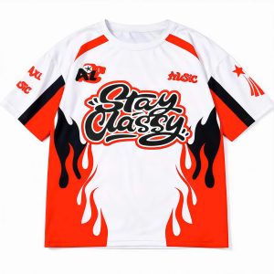 Áo Stay cam đỏ trắng